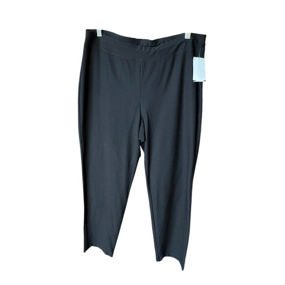 Women's Eileen Fisher Straight Leg Pants with Stretch Waistband Size M - Picture 2 of 5